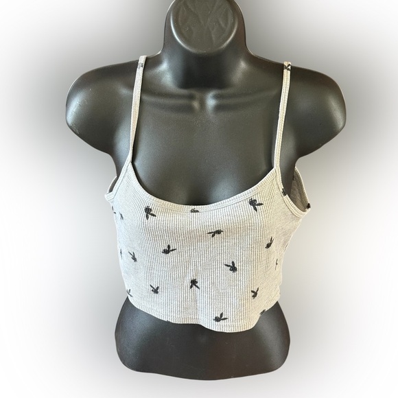 Playboy by PacSun Waffle Knit Crop Tank Top - Size M - Picture 1 of 8